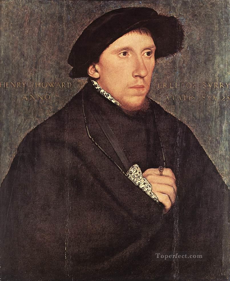 Retrato de Henry Howard el Conde de Surrey Renacimiento Hans Holbein el Joven Pintura al óleo
